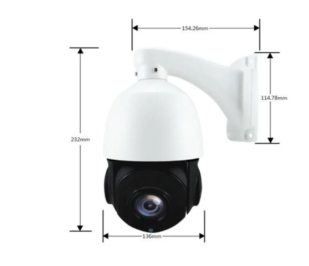 5MP POE 360 градусов 20X зум Беспроводная IP скорость Doom камера wifi Водонепроницаемая PTZ камера