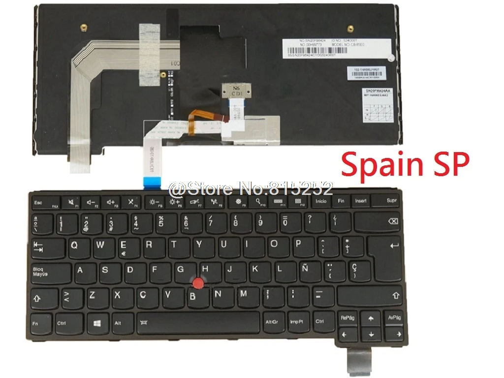 

Keyboard For Lenovo For Thinkpad S3 YOGA 14 YOGA 460 France FR Spain SP Latin America LA Swiss SW Kingdom UK English US Backlit