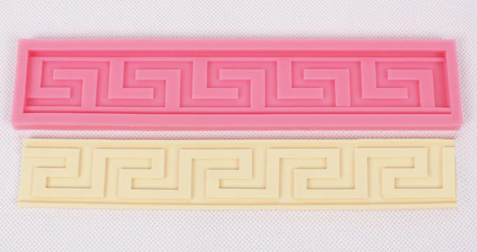 Luyou DIY длинный красивый узор Fondant (сахарная) силиконовая для шоколада выпечки