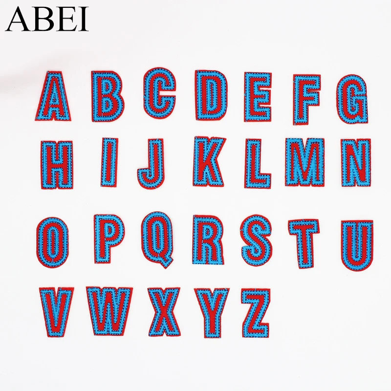 Аксессуары пошива одежды наклейки для вышивки буквами алфавита 26 шт./компл.|patch