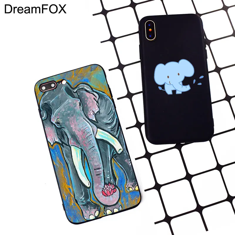 M535 Luxury Indian Elephant Black Soft TPU Silicone Case Cover For Apple iPhone 11 Pro XR XS Max X 8 7 6 6S Plus 5 5S 5G SE |
