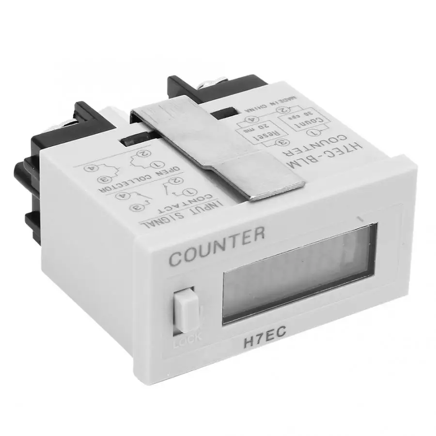 H7EC-BLM цифровой электрический счетчик Totalizer без входного напряжения с 6-значным
