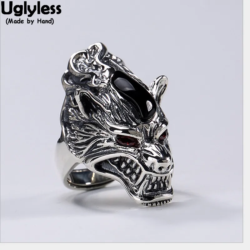 Мужские кольца с ушками волка готическое кольцо открытыми пальцами из 100%
