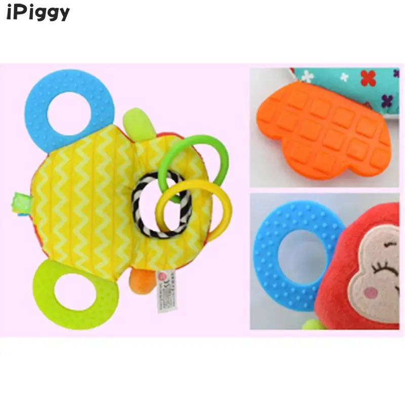 Детские погремушки iPiggy ручной колокольчик игрушка сова жираф обезьяна рыба