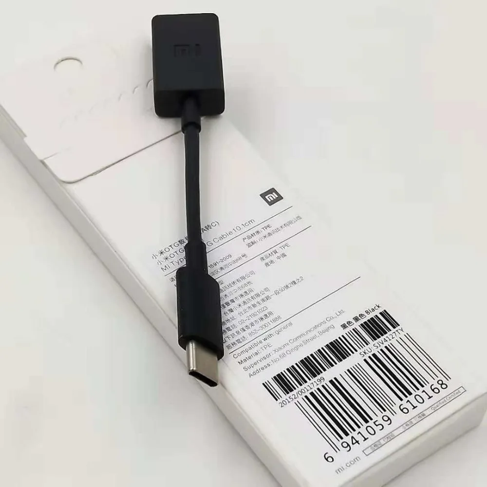 Подлинная Xiao mi USB-C type C OTG кабель адаптер Поддержка мыши/клавиатуры/U диск/ручка для Xiao mi F1 A2 A1 mi 8 8SE 6 6X5 5S