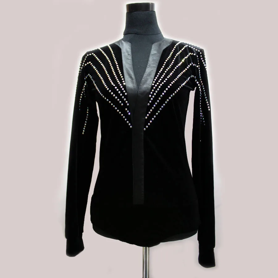 Новинка мужские костюмы для латиноамериканских танцев фланелевые рубашки с