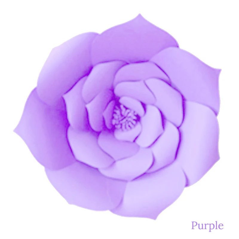 purple 1 шт. 30 см DIY Искусственные бумажные цветы свадебное украшение фон С Днем Рождения Бумажные поделки DIY материалы для мероприятий - Цвет: purple