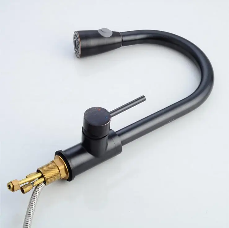 Медный кран для кухонной посуды раковины умывальника горячей и холодной воды|faucet