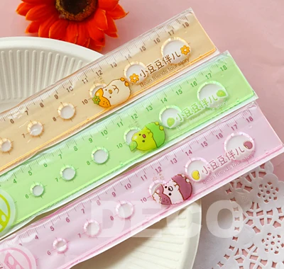 

1PC Kawaii Beans 18cm Rulers for Kids School Education Office Supplies& Zakka (ss-a873)