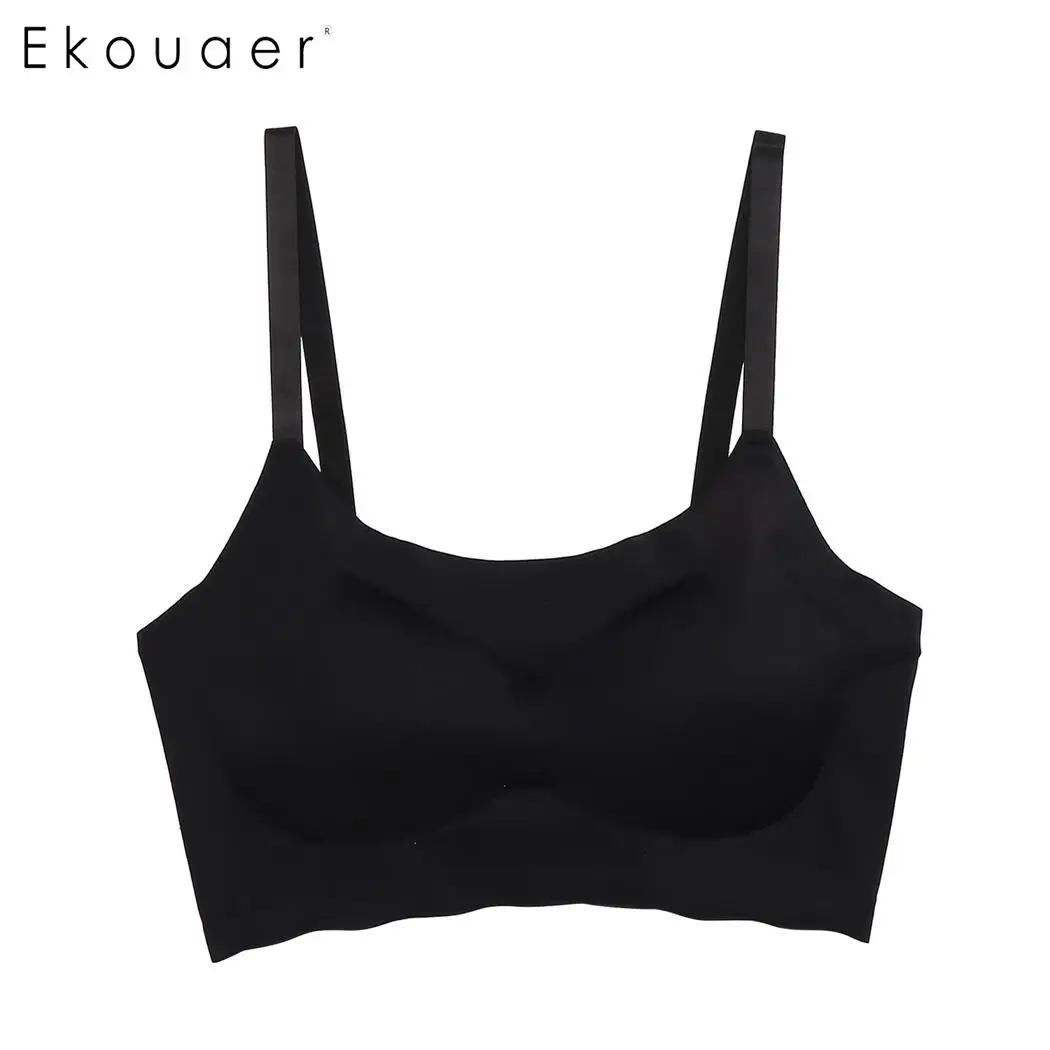 Женский бюстгальтер без косточек Ekouaer бесшовный для сна | Женская одежда