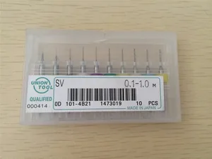 10 шт.компл. 0,10,20,30,40,50,60,70,80,91,0мм каждый Карбид печатная плата Micro CNC сверла инструмент