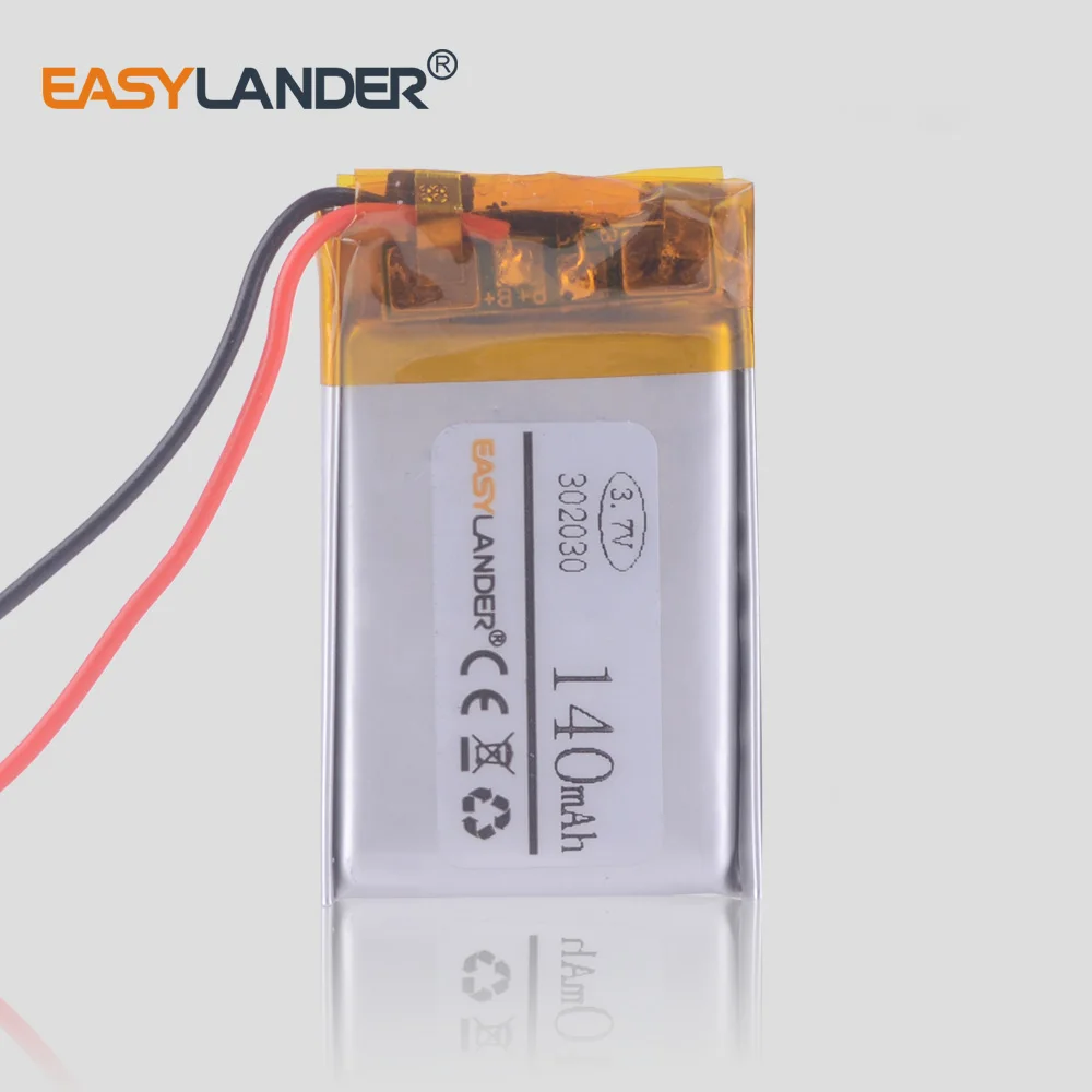 302030 3 7 V 140mAh литий ионная литиевая батарея для MP3 MP4 GPS Bluetooth гарнитура сотовый Смарт