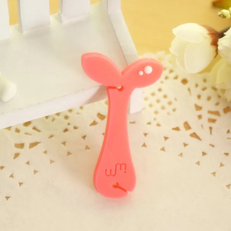 100 шт./лот случайные цвета сматыватель кабеля органайзер для USB-кабель зарядки