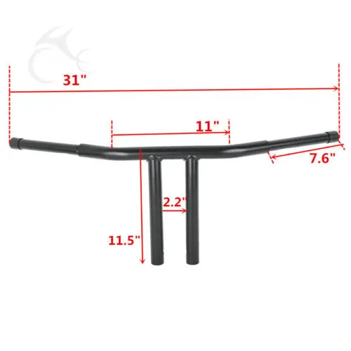 1-1/4 &quotFat Custom 11 5&quot Rise T-бар ручные фрикционы для мотоцикла Harley Softail Dyna FLD |