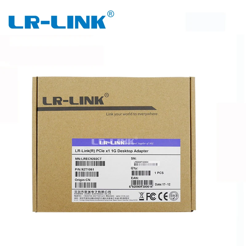 LR LINK 9202CT PCI Express сетевой карты 10/100/1000Mb Gigabit Ethernet RJ45 беспроводной локальной сети