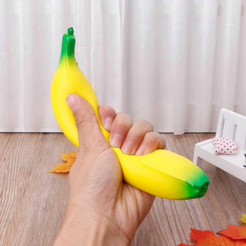 

Slow Rising Squeeze Banana Jumbo Cream Scented Reliever Stress Kids Toy Gift New