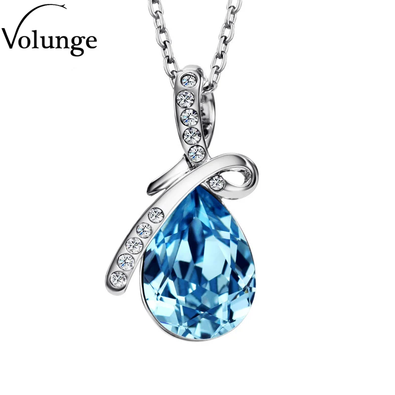 Женское короткое ожерелье с кристаллами и слезами ангела цирконием новинка 2017 |