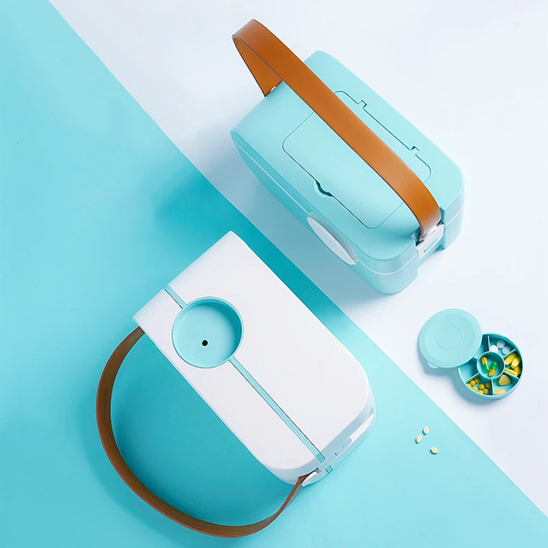 Модная семейная медицинская коробка для груди и таблеток многослойный аптечка