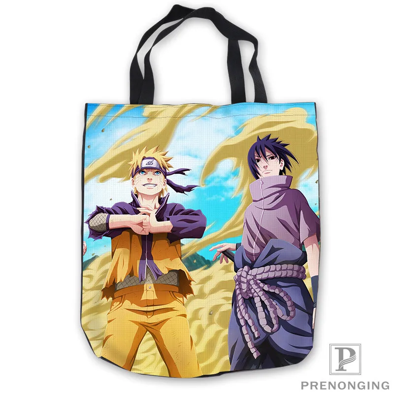 Пользовательские холст madara uchiha Наруто Аниме Tote Ручные Сумки хозяйственная сумка