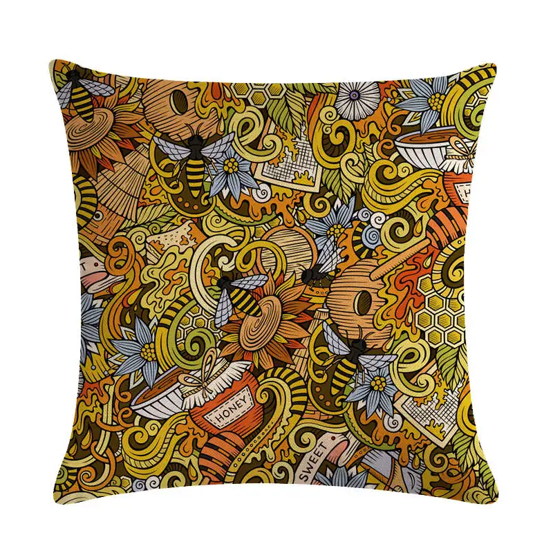 Наволочки Hello Sweet Honey декоративные подушки для спальни и дивана с векторным
