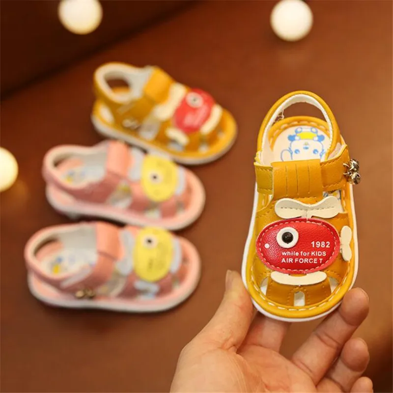 Детская обувь детская лето 2019 детские сандалии для младенцев 0 1 2 лет с мягкой
