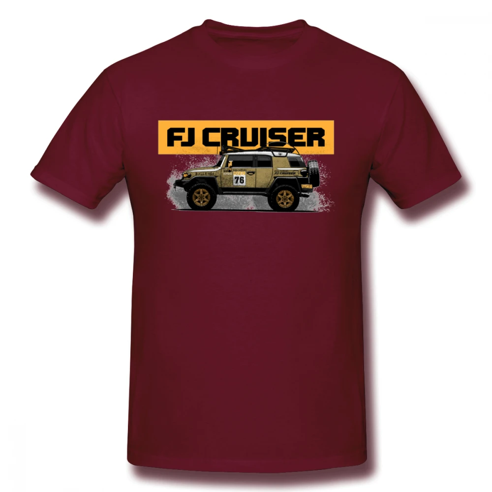 Коричневый Новое поступление FJ Cruiser Футболка мужская Новинка Land Cruiser Car Homme футболка Toyota OFF Road Camiseta - Цвет: Коричневый