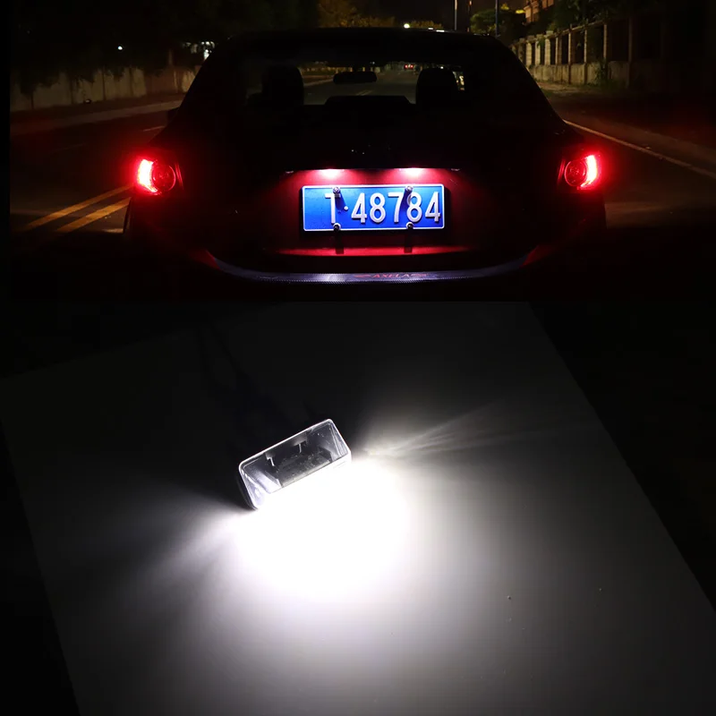 Светодиодный светильник номерного знака CANBUS для peugeot 308,5008, 406406(), Partner, Tepee(B9), Partner B9, M49, M59 автомобильная лампа