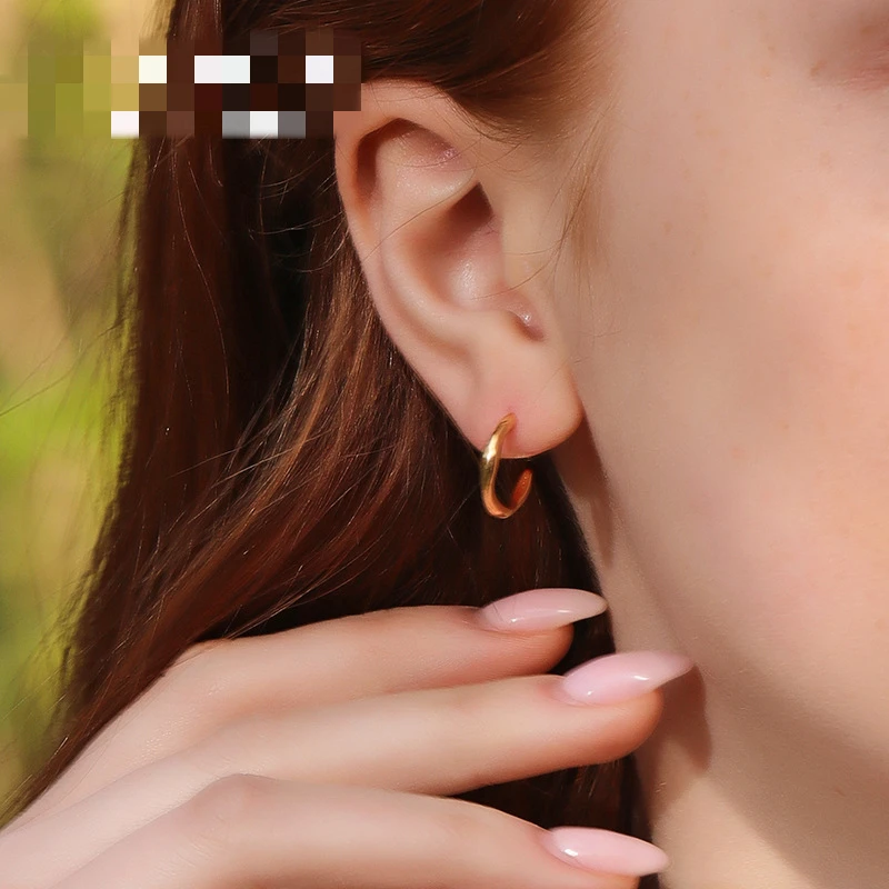 925 Sterling Silver Fashion Zircon Star/Circle Irregular Stud Earring Ear Ring Bone Wild Simple Women Girl Jewelr | Украшения и