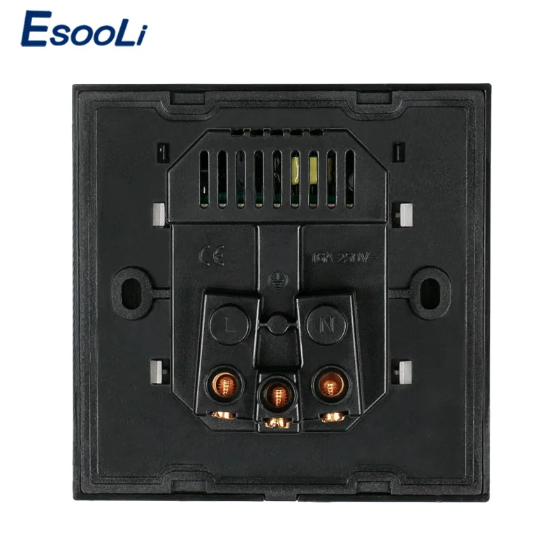 Esooli черная алюминиевая металлическая панель с двойным usb-портом для зарядки 2.1A 16A