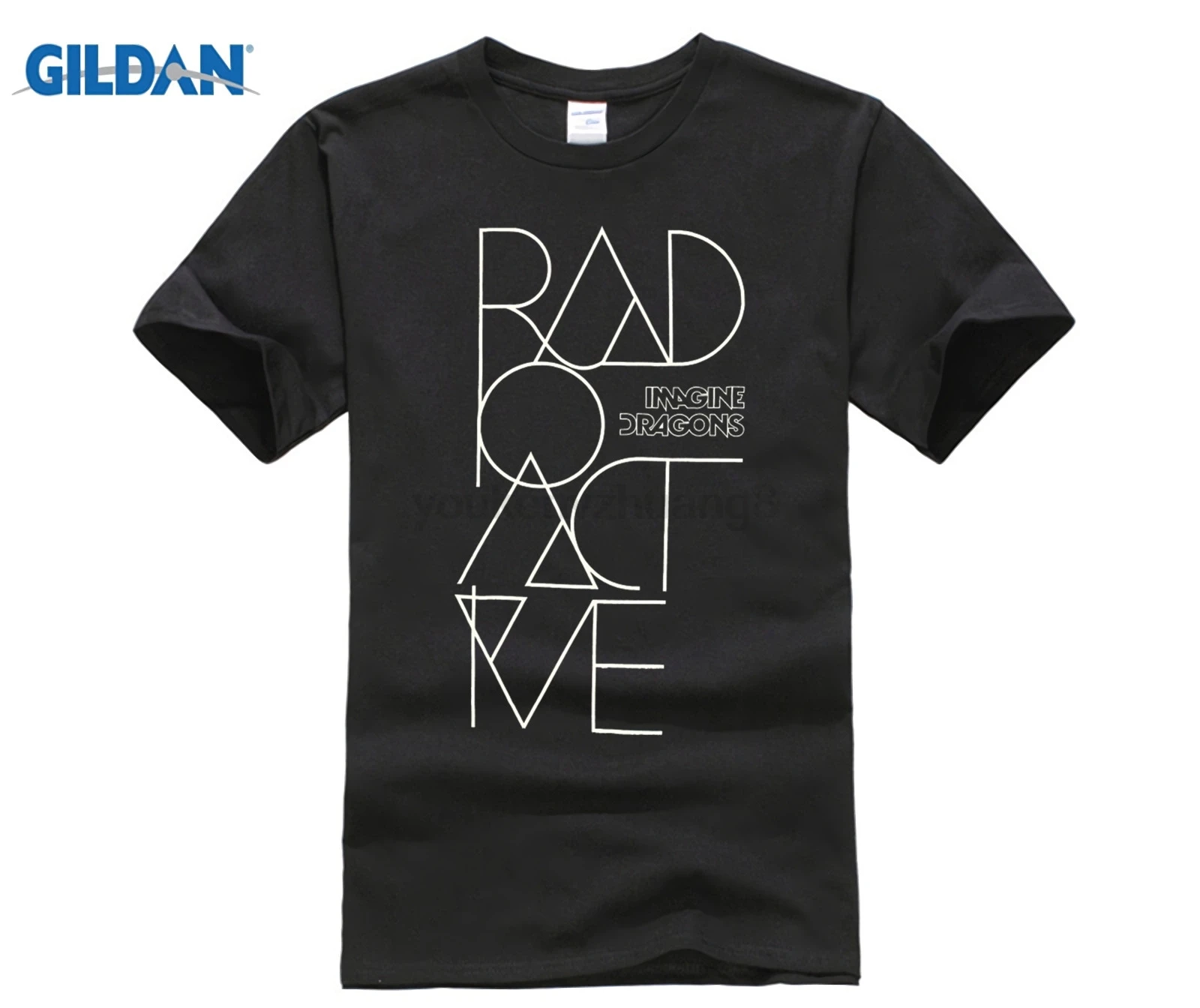 Горячие предложения IMAGINE DRAGONS RADIOACTIVE BLACK SLIM FIT T SHIRT NEW MUSIC ADULT Забавные футболки
