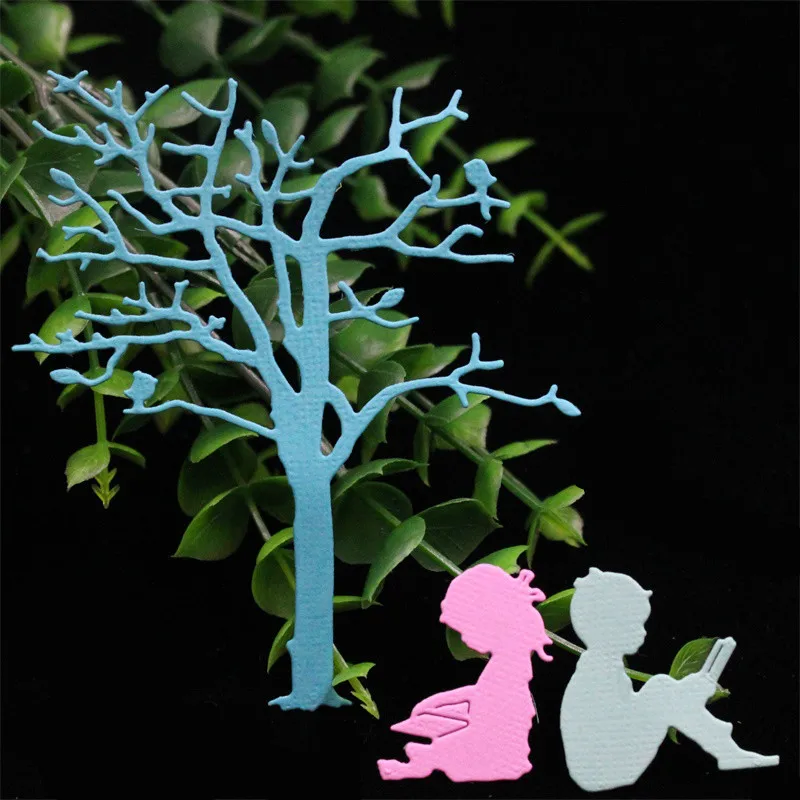 KSCRAFT дерево и дети металлические режущие штампы трафареты для DIY