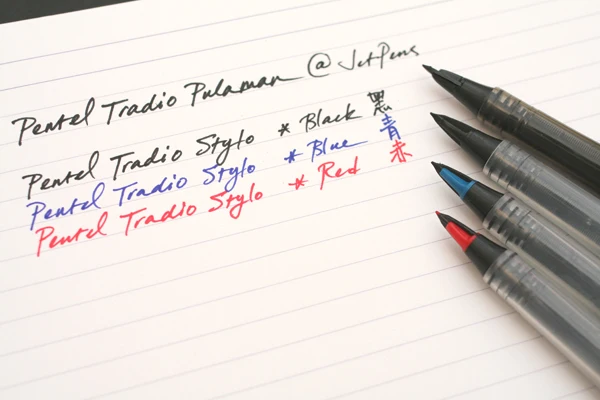 Перьевая ручка Pentel Tradio Stylo (4 шт./лот: 1 перьевая + 3 стержня) 0 мм 2 для графического