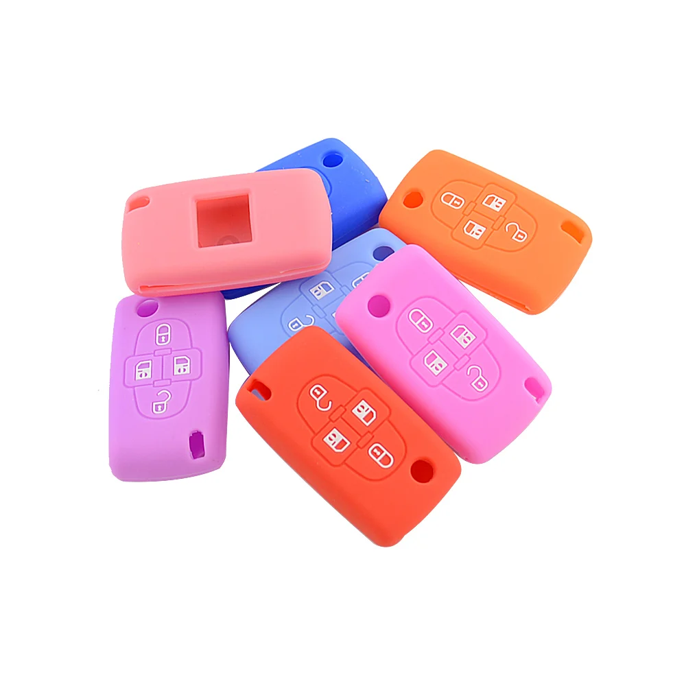 OkeyTech силиконовый резиновый чехол для автомобильного ключа защитный держатель 4
