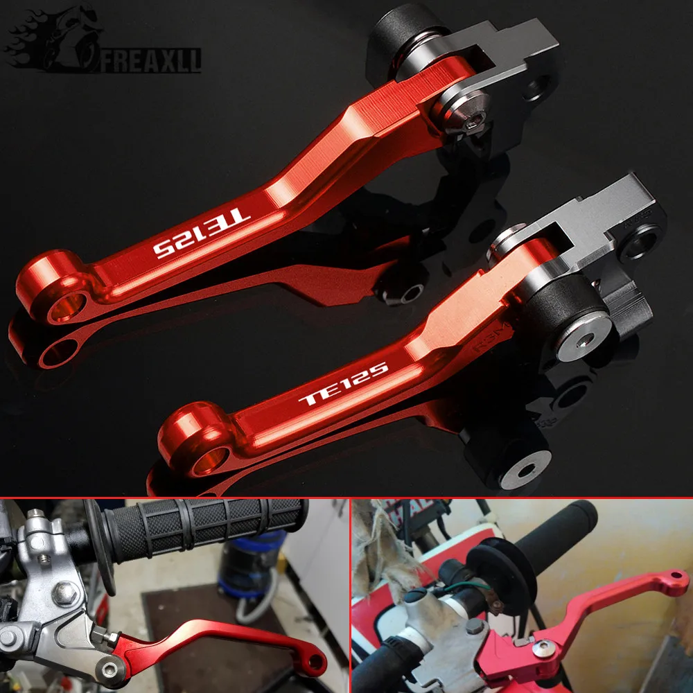 Printing For HUSQVARNA TE125 TE 125 2014 2015 2016 Motorcycle Motorbike Dirtbike Pit Dirt Bike Pivot CNC Brake Clutch Levers | Автомобили