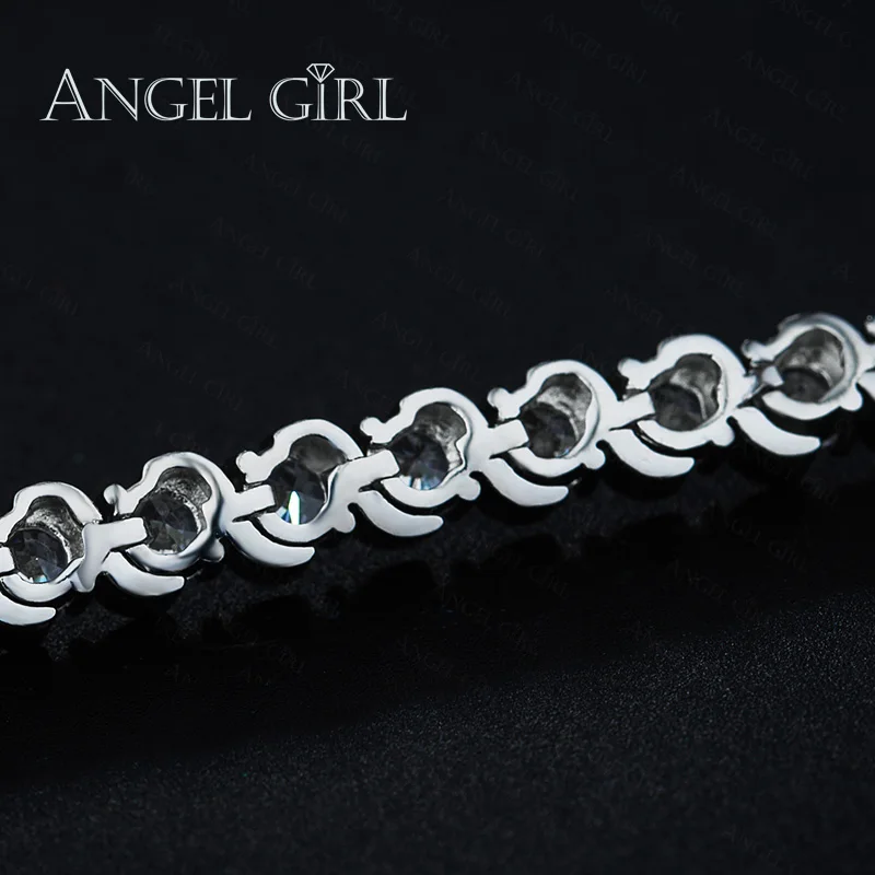 Angel Girl AAA+ Круглый Теннисный браслет с кубическим цирконием для женщин, браслеты и браслеты для женщин, позолоченный браслет, manchette femme
