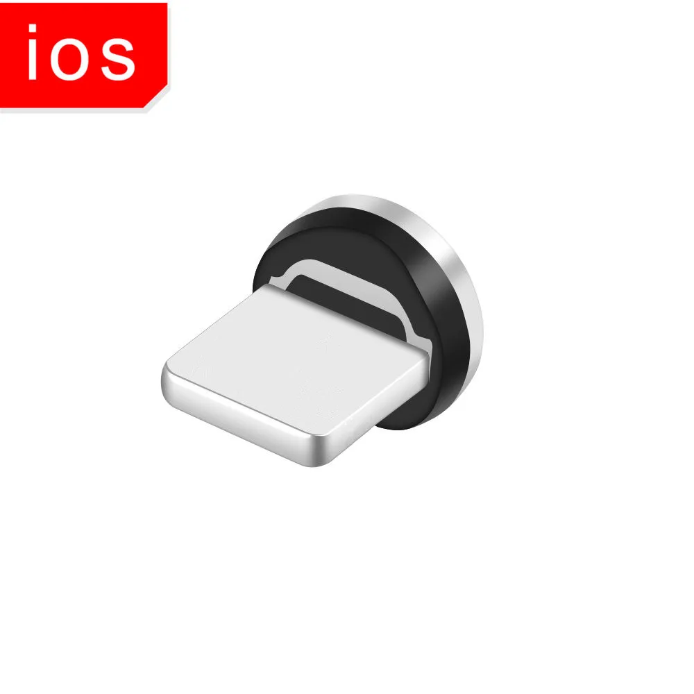 Dazzle светодиодный светящийся Магнитный кабель для быстрой зарядки Micro usb type C зарядное устройство для iphone 6 7 X XS для samsung a50 Redmi 5 6 Note 7 Pro - Цвет: Only ISO Plug