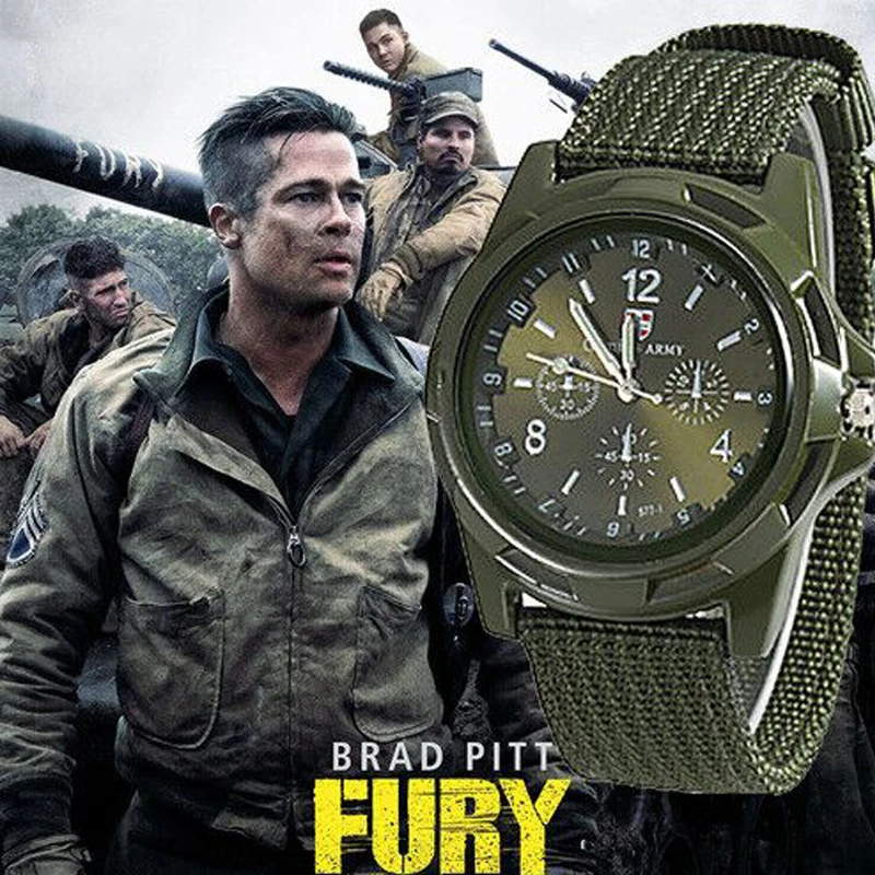 

Luxury Men Military Army Bomber Pilot Canvas Strap Sports Men Boy Wrist Watch Men Nylon Analog Quartz Clock Relogio Masculino