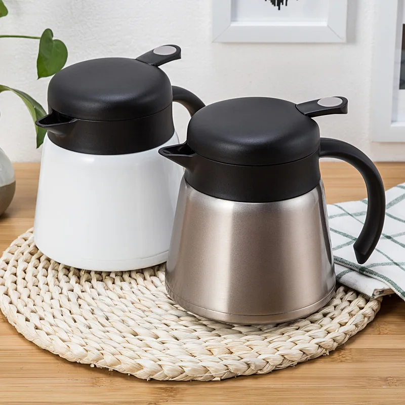 Бытовой из нержавеющей стали двойной термос кофейник холодный чайник|Чайники| |