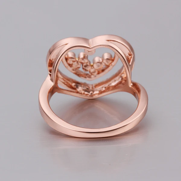 2014 new fashion 18k&amprose white gold created gemstone jewelry brand designer heart in crystal party finger rings for women | Украшения и