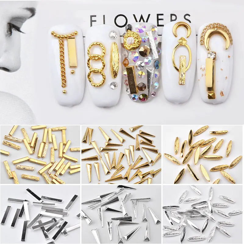 10 шт. металлические заклепки для дизайна ногтей | Красота и здоровье