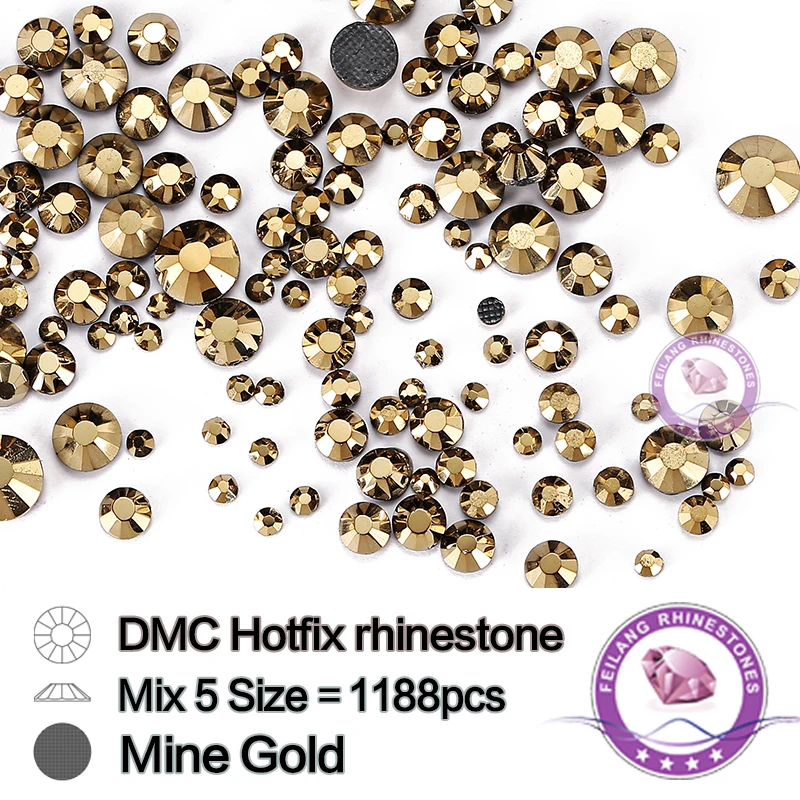 Стразы DMC с приклеиванием для одежды стразы плоской задней поверхностью из страз