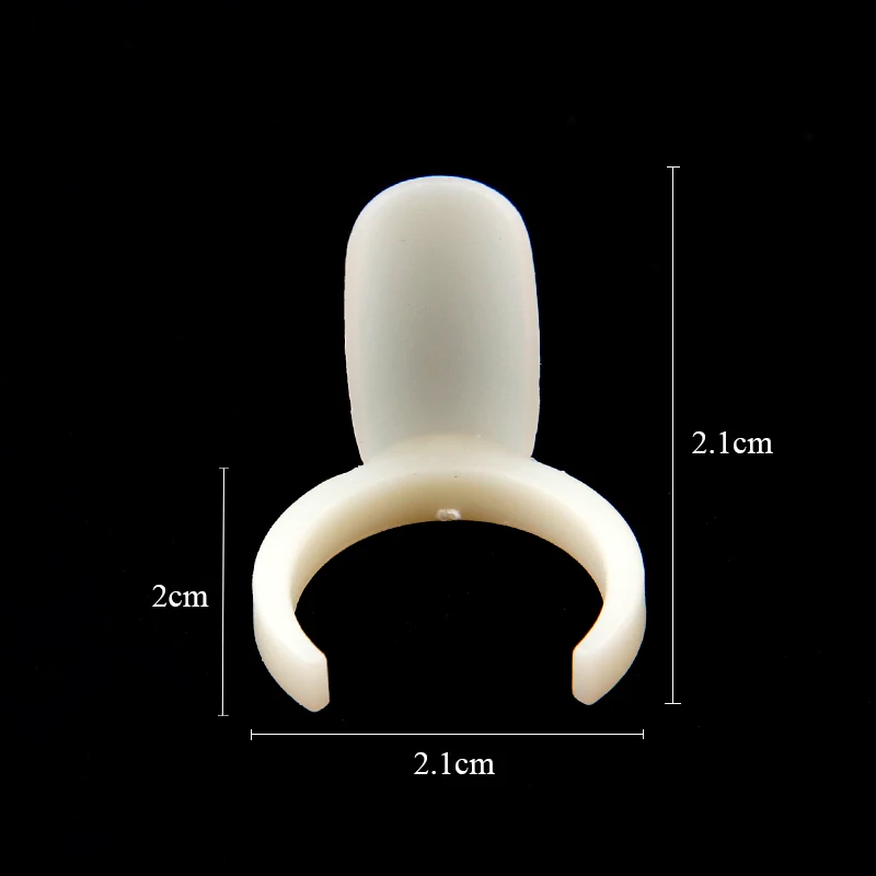 

50Pcs/Lot 2*2.1cm Ring Natural Card Fake False Nail Tips Chart Swatches Practice Display Tools Plastic Board Set