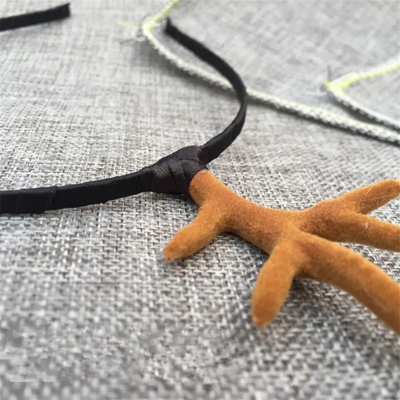 Funny Cute Deer FOREST Girl Horn Photography Props Emulational Headwear Lovely Antlers Hair Band/hairpin Party Christmas Gift | Дом и сад