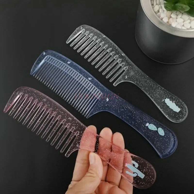 Расческа зубная большая щетка для волос с широкими зубьями прямая Длинная не