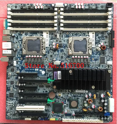 Материнская плата для hp Z800 рабочая станция системная материнская плата LGA 1366 разъем 12x DDR3 460838-003 полностью протестирована