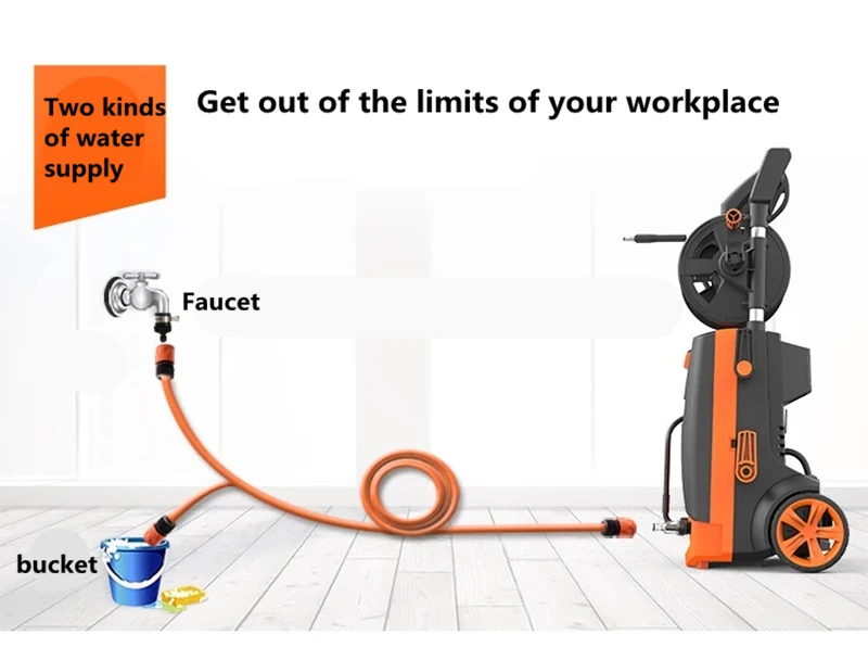 Automatic spaying portable high pressure car wash machine with good market oversea