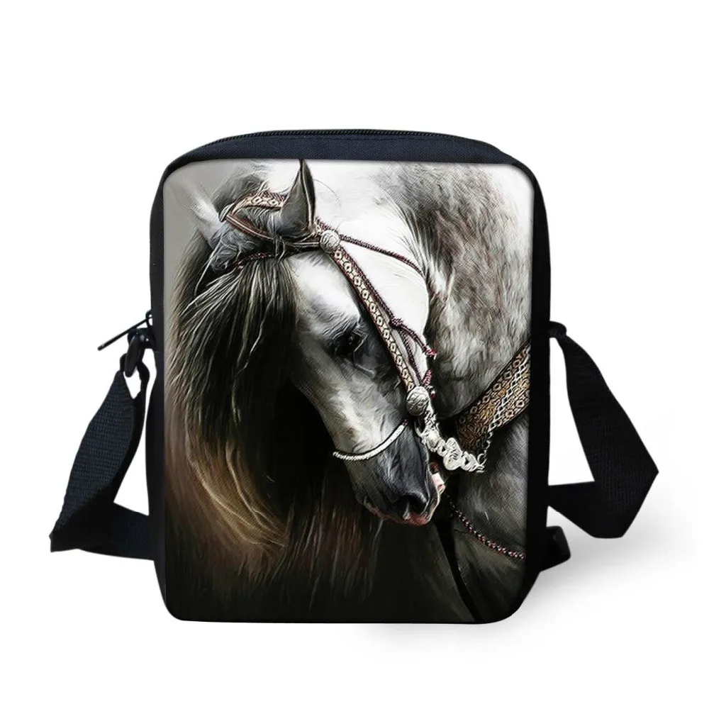 Сумка-мессенджер ThiKin Crazy 3D Horse для мужчин и женщин маленькая дизайнерская сумочка