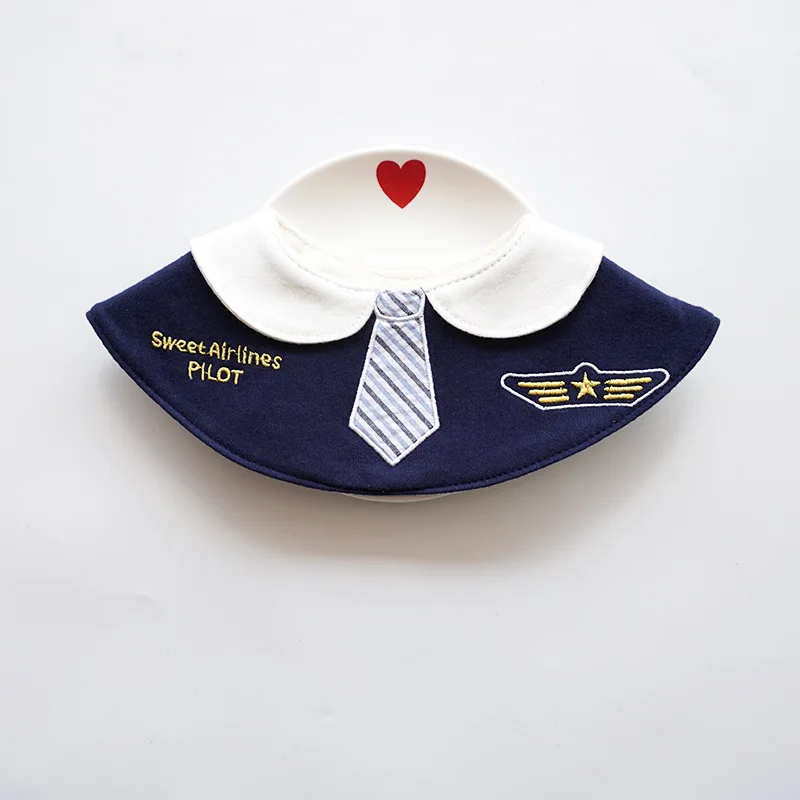 Nordic 360 round rotating cotton bib waterproof embroidery aircraft anime saliva towel baby Accessories | Детская одежда и обувь