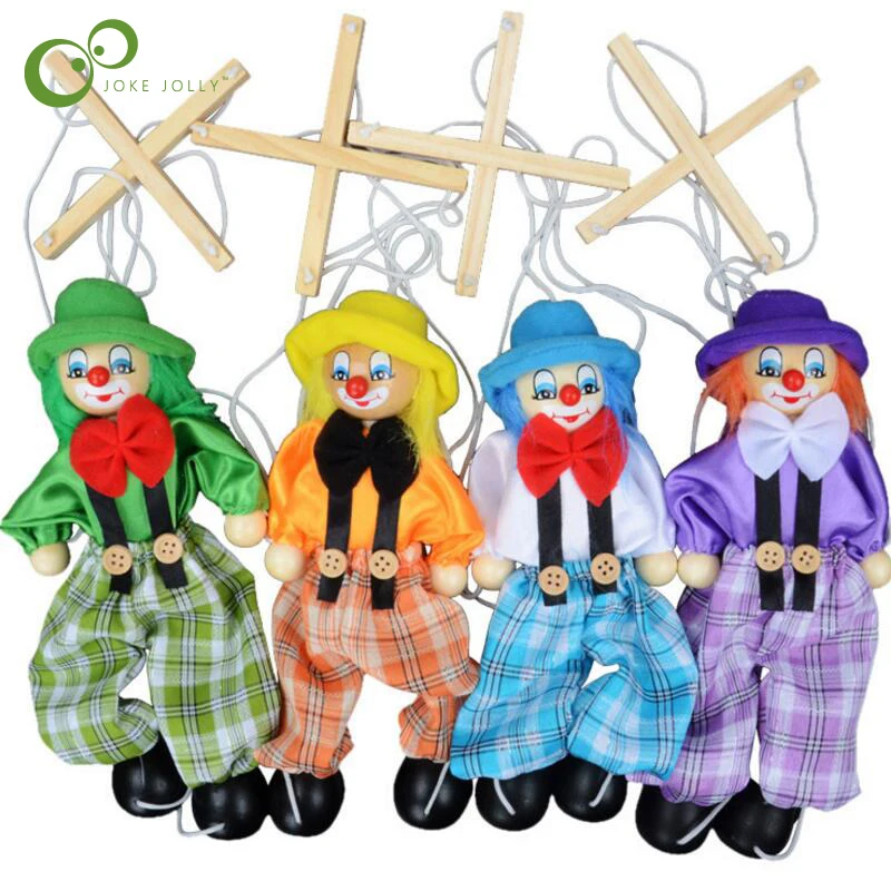 Забавная игрушка Pull String кукольный пират деревянная марионетка кукольная