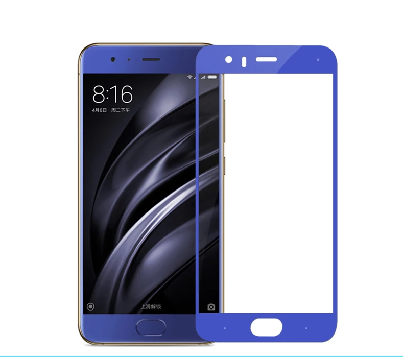 3D полный Экран протектор Закаленное Стекло Для Сяо mi 6 мягкие Edge Full Cover 9 H 2.5D arc